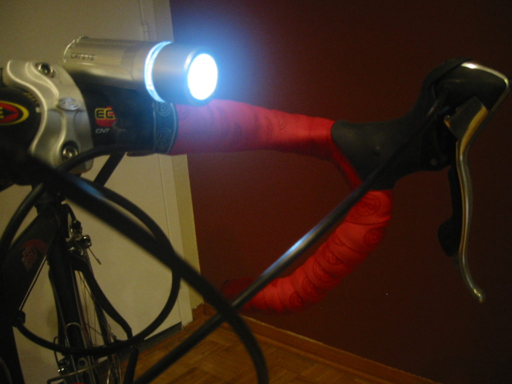 riders bicycle light and headlight